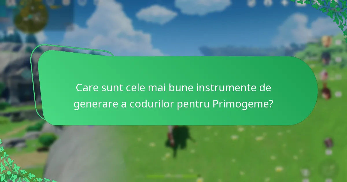 Care sunt cele mai bune instrumente de generare a codurilor pentru Primogeme?