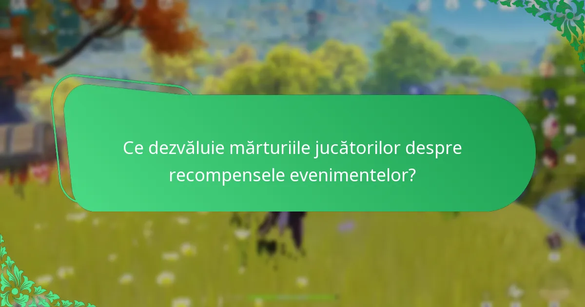 Cât de mulțumiți sunt jucătorii de recompensele evenimentelor Genshin Impact?
