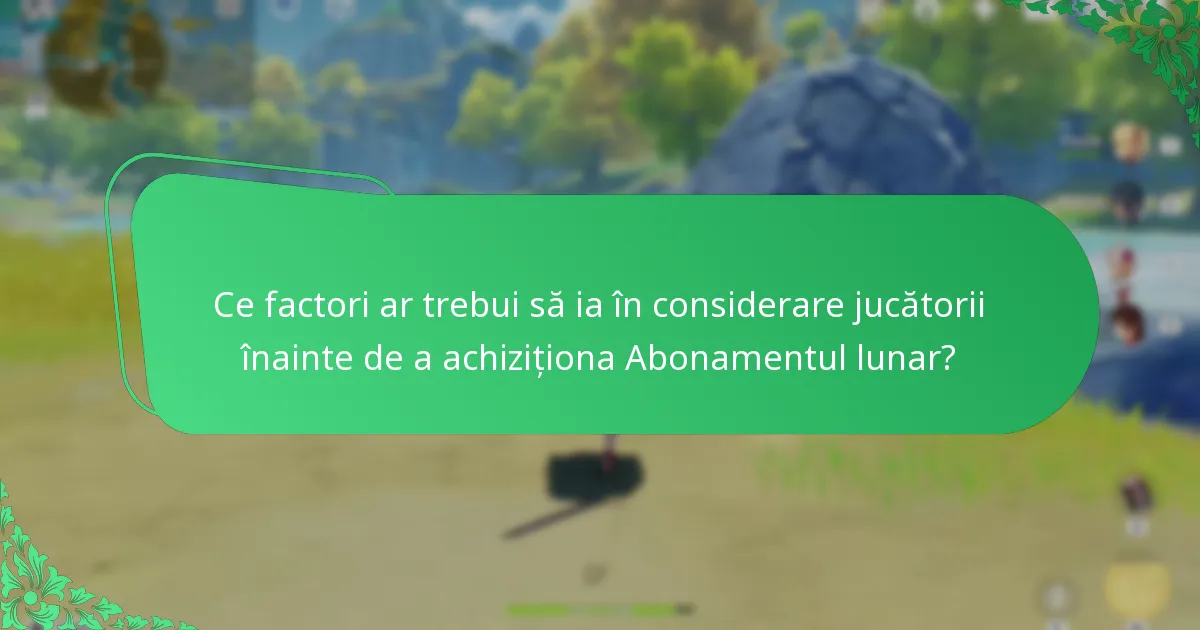 Ce părere au jucătorii despre Abonamentul lunar Genshin Impact?
